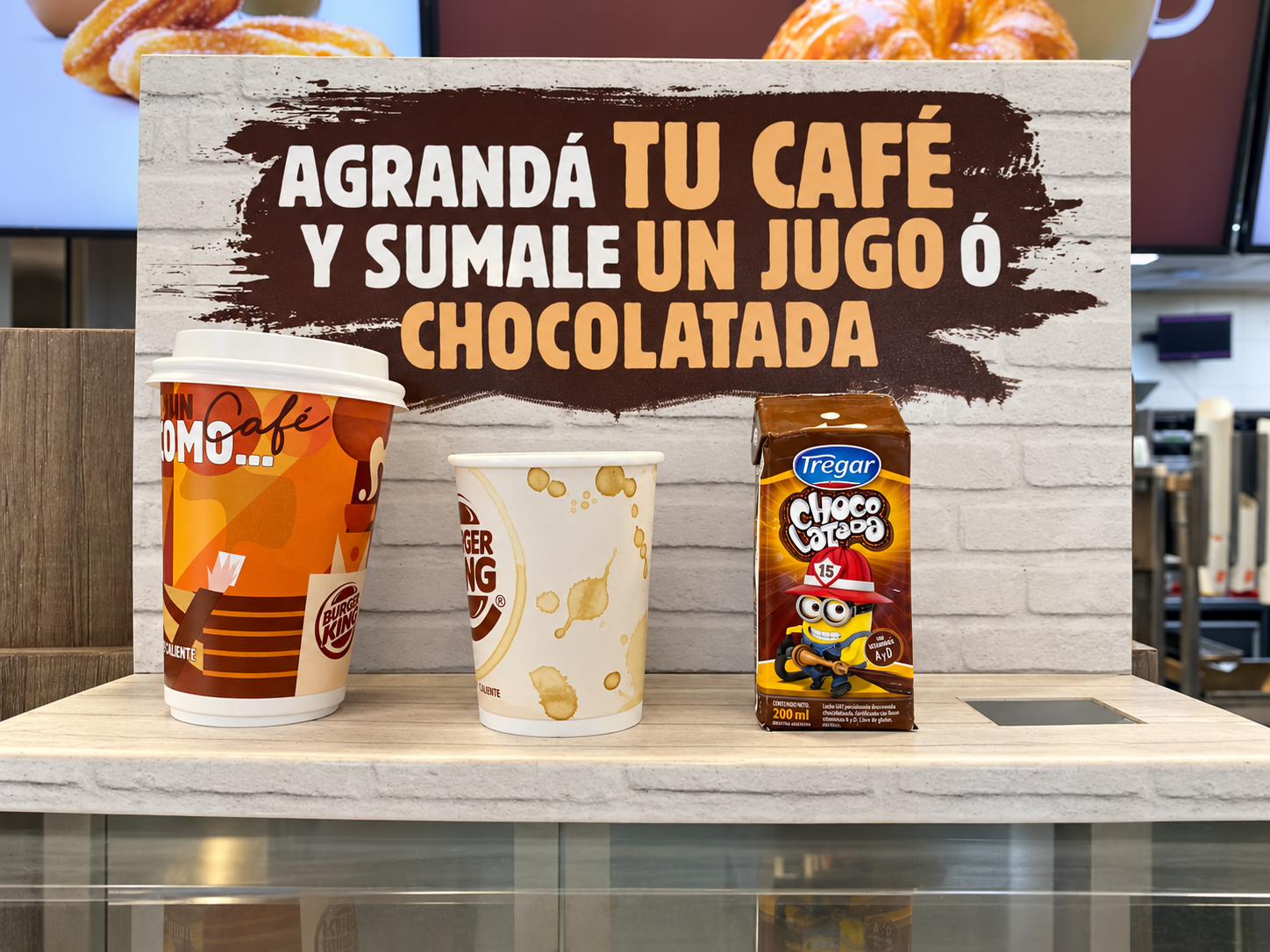Cartelería de mostrador Burger King