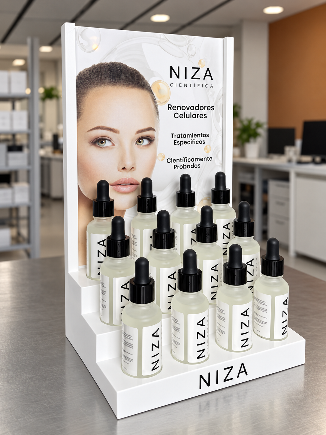 Exhibidor y cartelería Niza