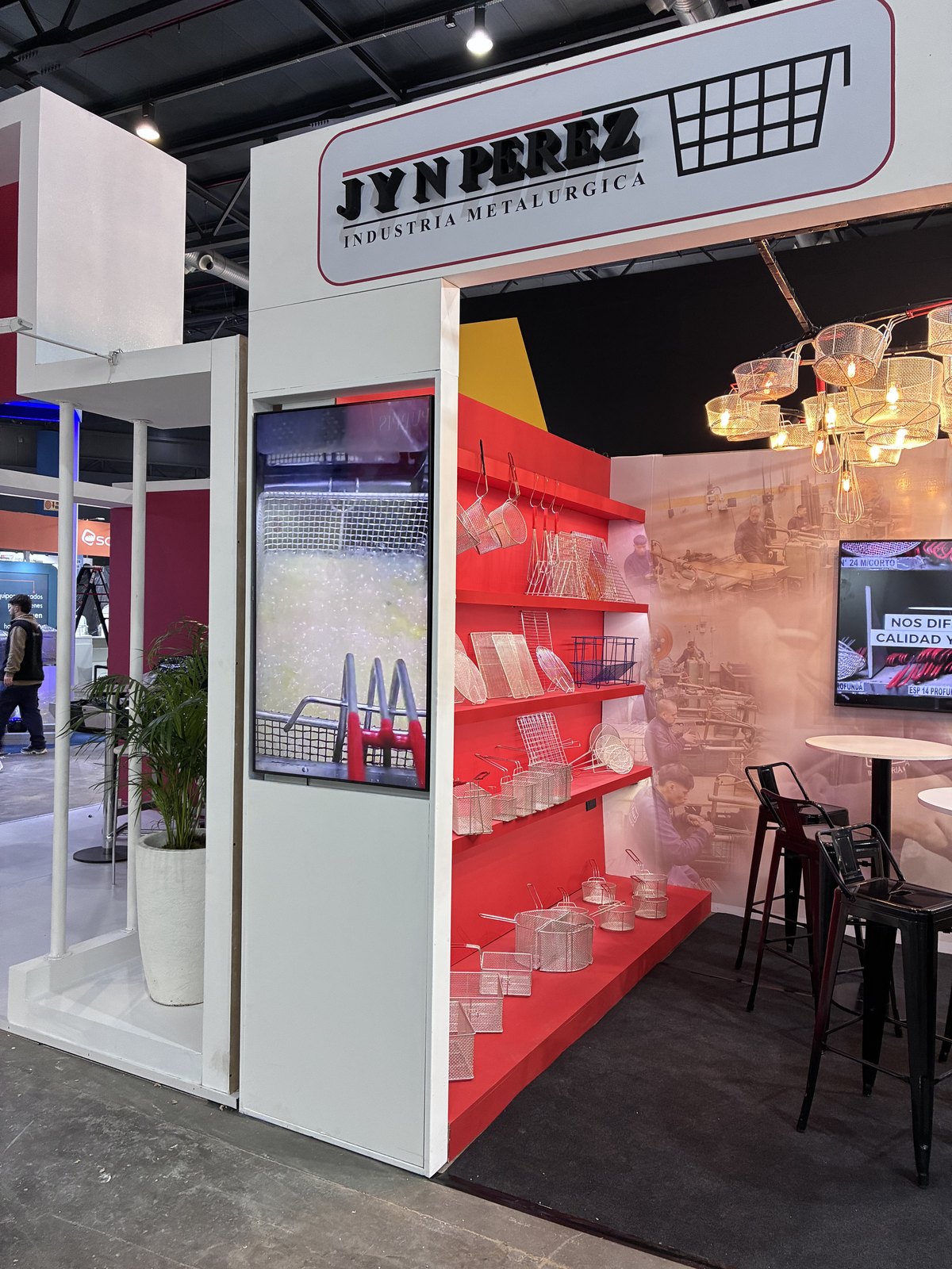 Stand terminado, detalle del sector